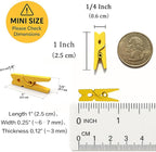 LWR CRAFTS Wooden Mini Clothespins 100 Per Pack 1" 2.5cm - Image 4