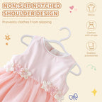 60 Pack White Baby Hangers 12.91 Inch - Image 3
