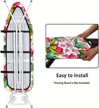 Nuxovilar Red & White Floral Pattern Ironing Board Cover, 15×54 inch, Fits Most - Image 5