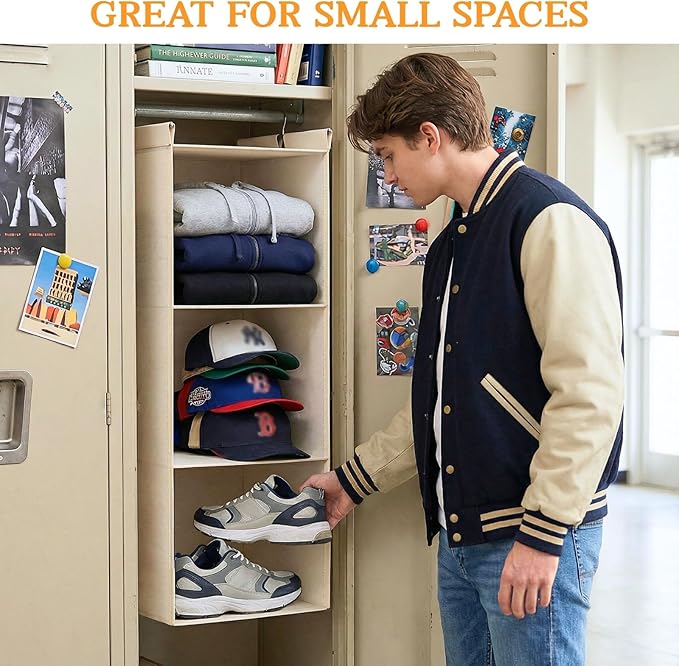 Ofiray-home Hanging Closet Organizer, 3-Tier Breathable Storage Bags - Image 6