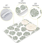 Green Palm Monstera Leaves Dish Drying Mat - Image 4