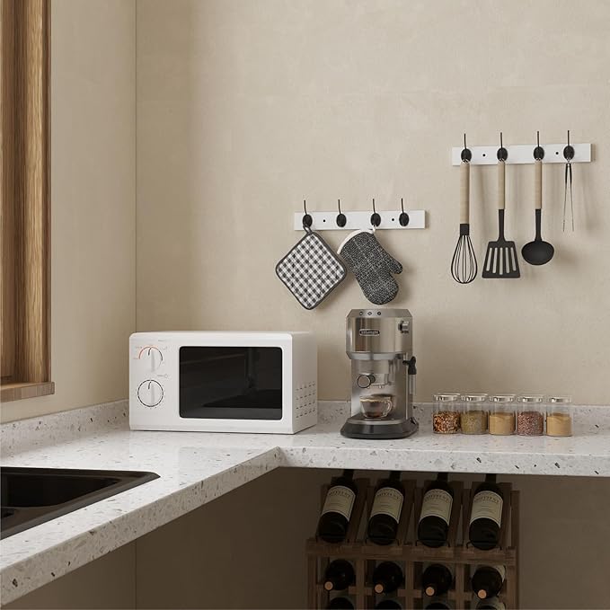 Coat Hooks Wall Mounted, Wooden Hat Rack - Image 5