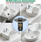 Sink Stopper Bathroom Drain, Universal Bathroom Sink Drain Strainer - Image 5