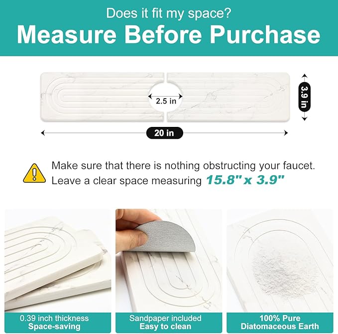 Water Absorbing Stone Drying Mat - Image 3