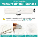 Small White Marble Stone Faucet Mat - Image 3