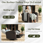 LayinSun Oversized Wicker Outdoor Swivel Glider Recliner with Adjustable Backrest & Footrest, Patio Reclining Lounge Chair - Image 5