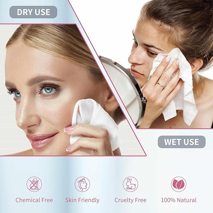 Disposable Fast Dry Wipes, Daily Face Towel, Facial Washcloth, Makeup Remover - Image 6