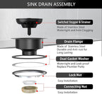Kitchen Sink Drain Bronze 3-1/2 Inch Stainless Steel Kitchen Drain Strainer - Image 8