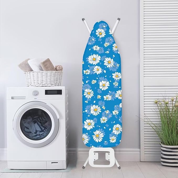 Blue Daisy Ironing Covers and Elasticized Edge Ironing Board Covers Protective - Image 3