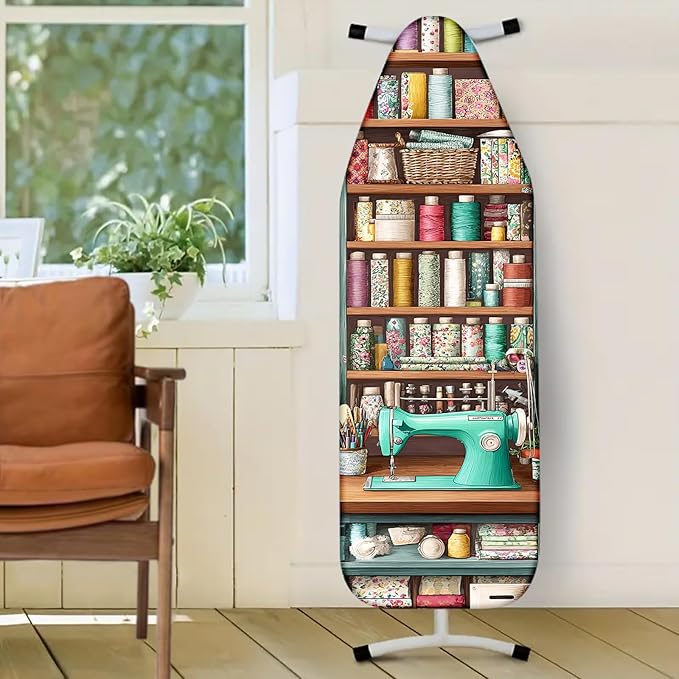 Nuxovilar Sewing Supplies Shelf Pattern Ironing Board Cover, 15×54 inch - Image 2