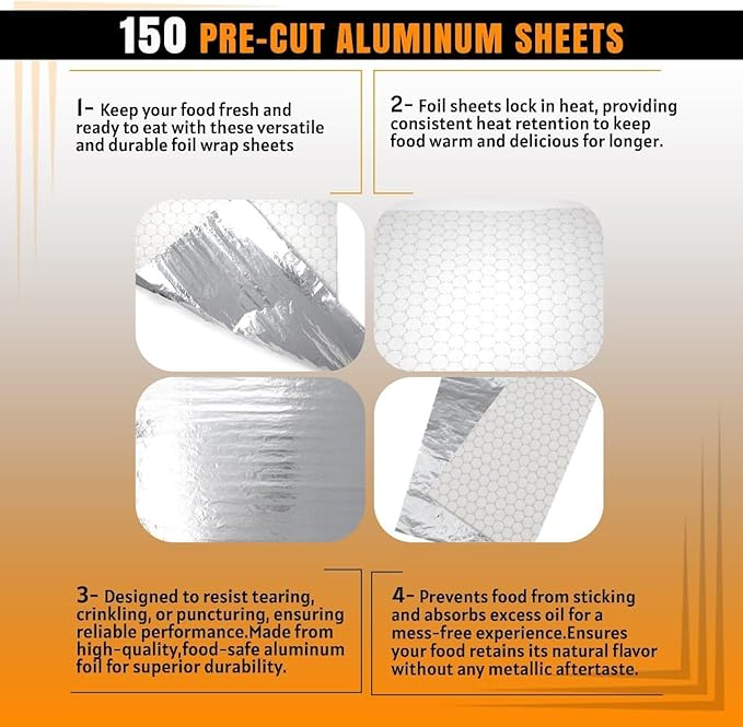 Insulation Sandwich Wrapping Paper Aluminum Foil Sheets - Image 4