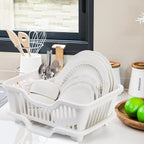 2-Piece Plastic Dish Drying Rack, Heavy Duty Sink Set Dish Rack - Image 7