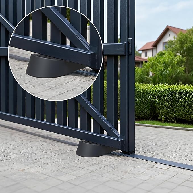 Rubber Widened Door Stopper Wedge – 2 Pack Black Door Stoppers Wedge - Image 8