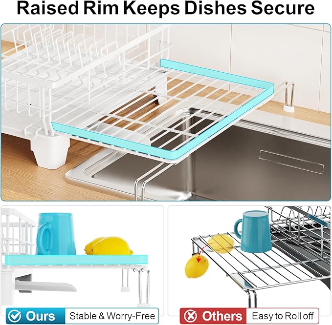 GSlife Expandable Dish Drying Rack - Image 5