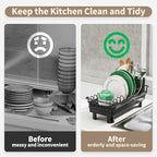 SanDream Dish Drying Rack, Small Over Sink Dish Drying Rack, Expandable Over - Image 5
