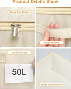 punemi Underbed wedding dress storage box, 2 Pack Clothing Storage Bags - Image 6