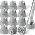 Ancable 12-Pack Door Stopper Replacement Tips, Heavy Duty Kickdown Door Stop by Ancable