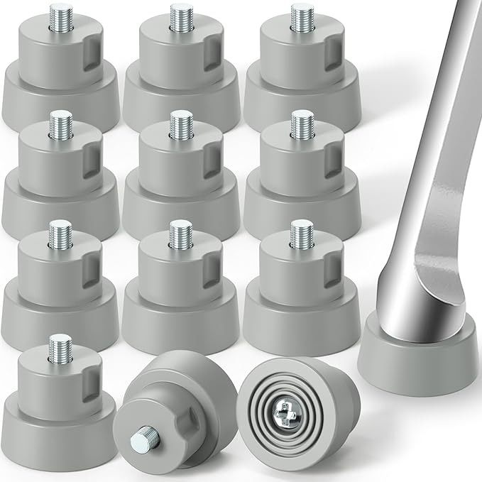 Ancable 12-Pack Door Stopper Replacement Tips, Heavy Duty Kickdown Door Stop by Ancable