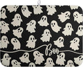 Halloween Ghosts Dish Drying Mat Black and White Large Kitchen Mats Dish Drying by farg