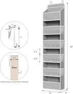 Univivi Door Hanging Organizer Nursery Closet Cabinet Baby Storage - Image 3
