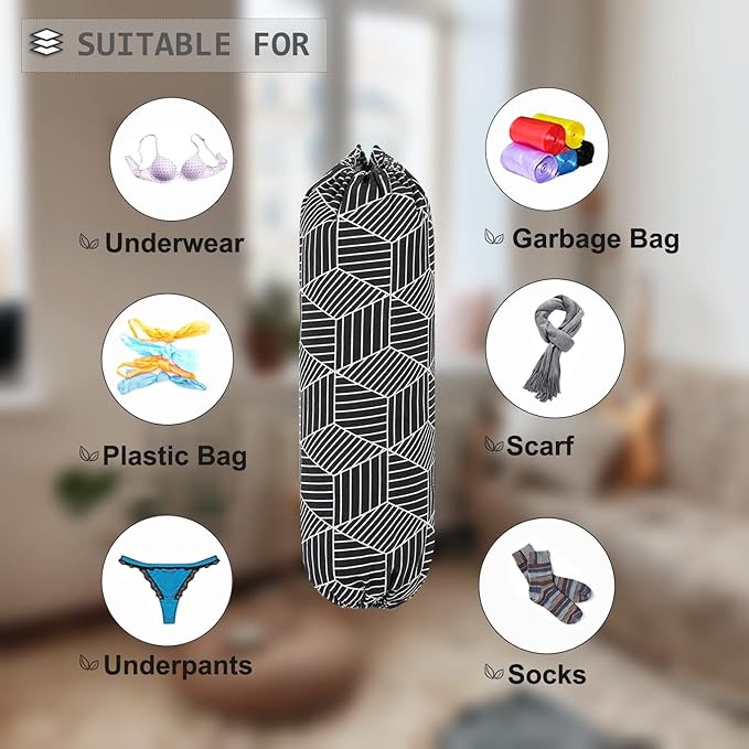 Plastic Bag Holder, Wall Mount Plastic Bag Organizer, Shopping Bags Carrier - Image 5