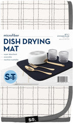 S&T INC. Dish Drying Mat, 16” x 18”, Absorbent Microfiber Kitchen Counter Mat - Image 8