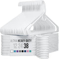 NEATERIZE Ultra Heavy Duty Plastic Clothes Hangers by Neaterize