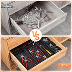 8PCS Plastic Interlocking Drawer Organizer, 3 Sizes Versatile Desk Drawer - Image 3