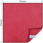 HOMEXCEL Red Microfiber Cleaning Cloth, 12 Pack Premium Microfiber Towels - Image 2