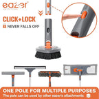 Eazer 4-in-1 Long-Handled Tub Scrubber-Versatile Bathroom Cleaning Brush - Image 6