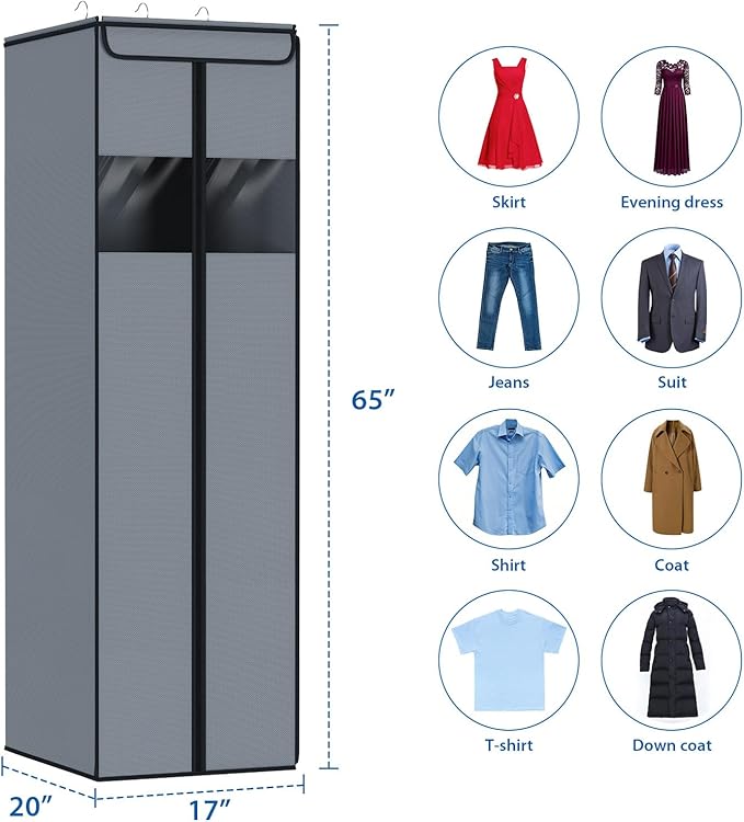 Zilink Extra Long Garment Bags for Gowns 65" Gown Bags for Long Dress - Image 4