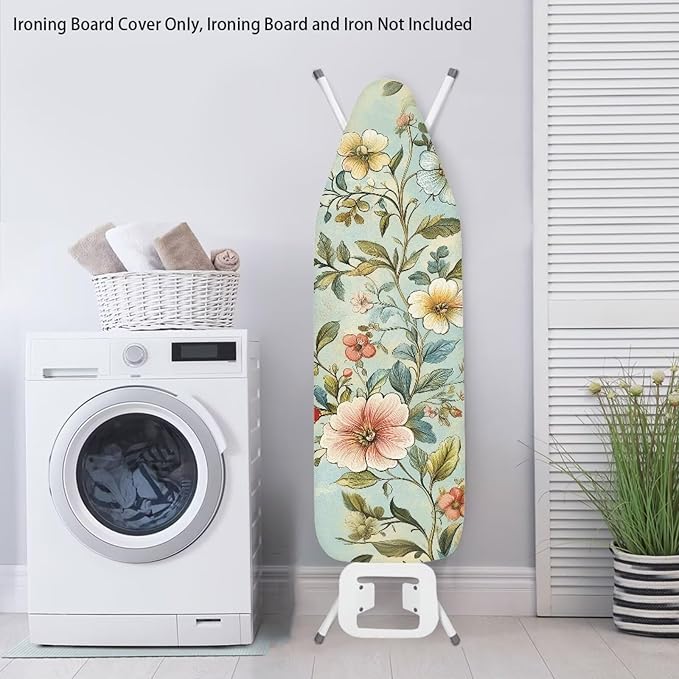 Vintage Flowers Iron Board Cover Anti-Burning Heat Insulation Ironing Board - Image 3