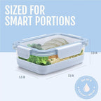 Ello Duraglass 3.4 Cup Meal Prep Sets 10Pc, 5 Pack Set- Glass Food Storage - Image 4