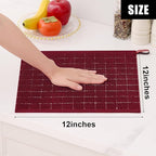 Homaxy 100% Cotton Terry Kitchen Dish Cloths, Ultra Soft and Absorbent Dish - Image 5