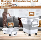 Dog Food Storage Container, 10-20 lbs Airtight Collapsible Cat Food Storage - Image 2