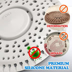zaa Shower Drain Hair Catcher, Upgraded 2 Pack Premium Silicone Drain Protector - Image 4