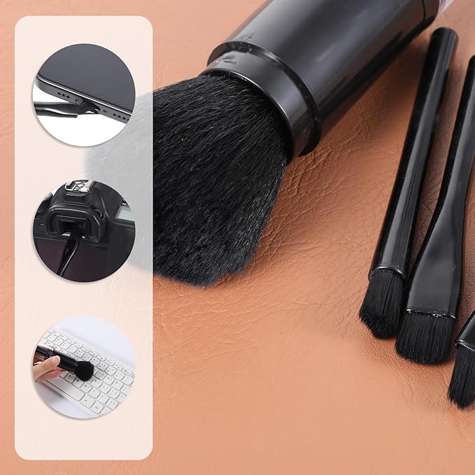 4 Pack Exquisite Duster Brush Kit, Mini Keyboard Cleaning Brushes Kit Model - Image 7