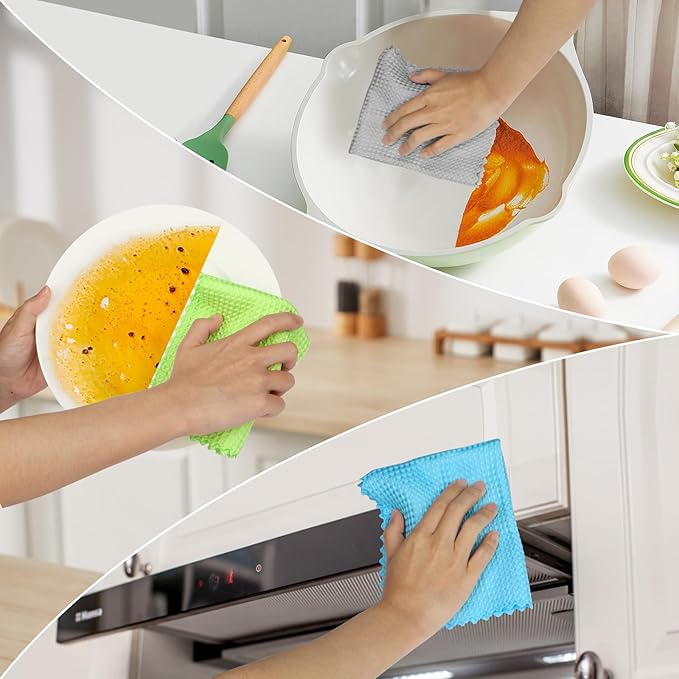 AIDEA Microfiber Glass Cleaning Cloth 12PK, Lint Free Cloth Polishing Cleaning - Image 7