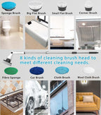 Electric Spin Scrubber, 8 in 1 Electric Cleaning Brush, Cordless Rechargeable - Image 3