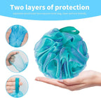 Bath Loofah Shower Sponge Body Back Scrubber Soft Mesh Shower Puffs Exfoliating - Image 8