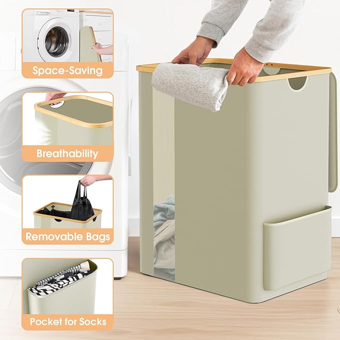 Laundry Basket Clothes Hamper - Image 4