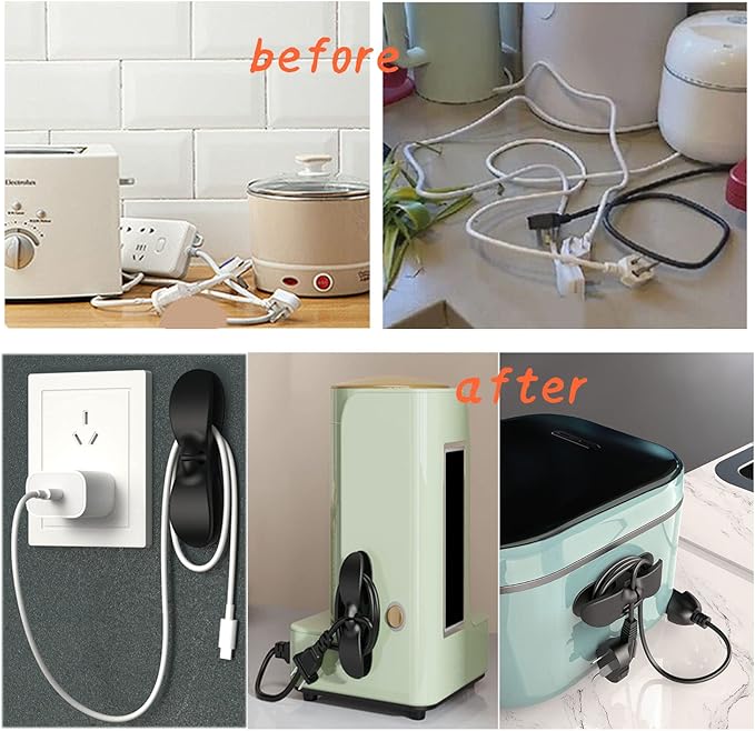 4PCS Cord Organizer For Appliances, UMUST Kitchen Appliance Cord Winder Holder - Image 7