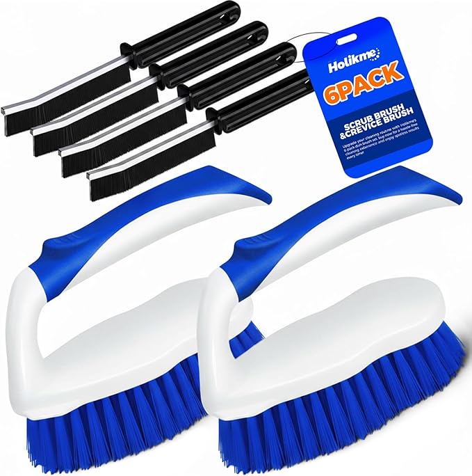 Scrub Brush - 6 Pack, Scrub Brushes by Holikme