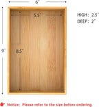 Bamboo Kitchen Drawer Organizer, Wooden Storage Box - Image 7