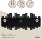 Umbra Picket Wall-Mounted Coat Rack Rail Hook - Image 6