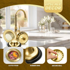 Mudder 3 Pcs Kitchen Sink Drain Strainer and Stopper Stainless Steel Garbage - Image 4