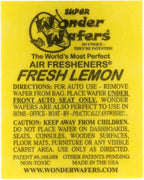 Wonder Wafers 25 CT Individually Wrapped Fresh Lemon Air Fresheners by Wonder+Wafers