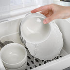 Dish Drying Rack, Plastic Plate Cup Dryer Holder - Image 5