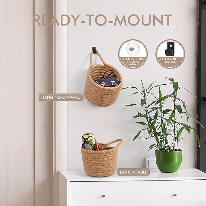 Fabric Wall Hanging Baskets - Image 4