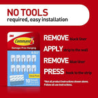 Command Small Clear Wire Toggle Hooks, Damage-Free Adhesive - Image 3